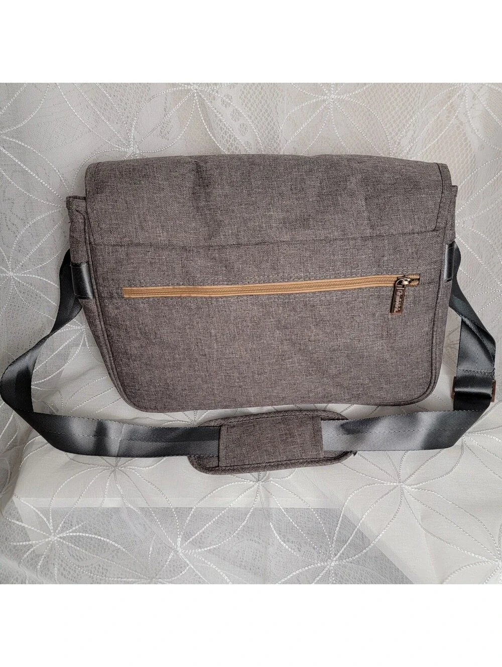 Glenfiddich Messenger Sling Bag 2016 Gray with Deer Embroidery Adjustable Strap